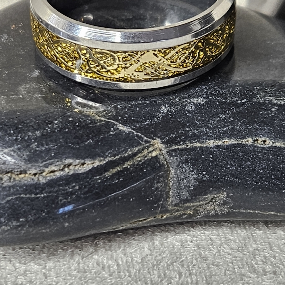 Men's Gold & Silver Band Ring